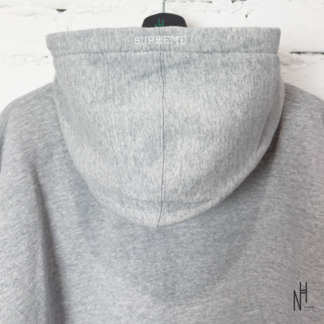 Supreme Zip UP Hooded Sweatshirt HTH / Grey N-Hype streetwear hoodie szary.