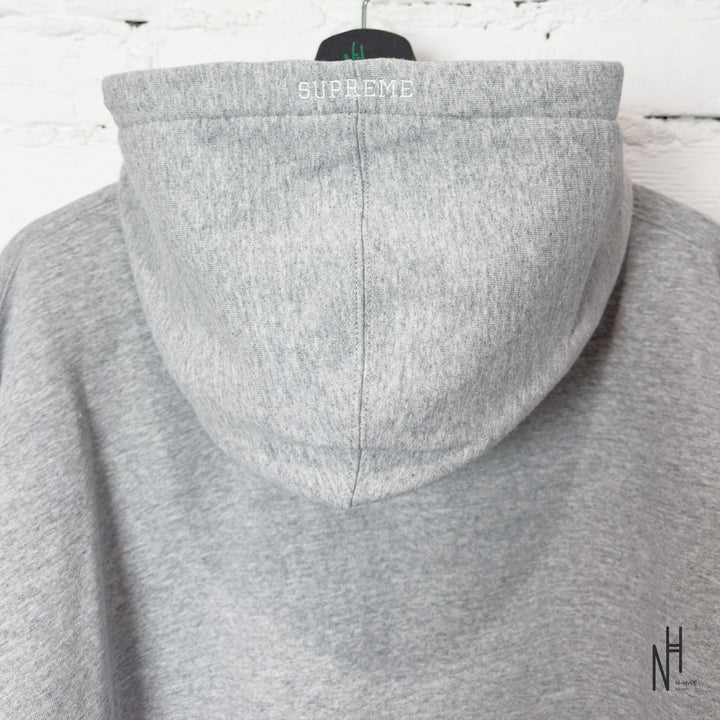 Supreme Zip UP Hooded Sweatshirt HTH / Grey N-Hype streetwear hoodie szary.