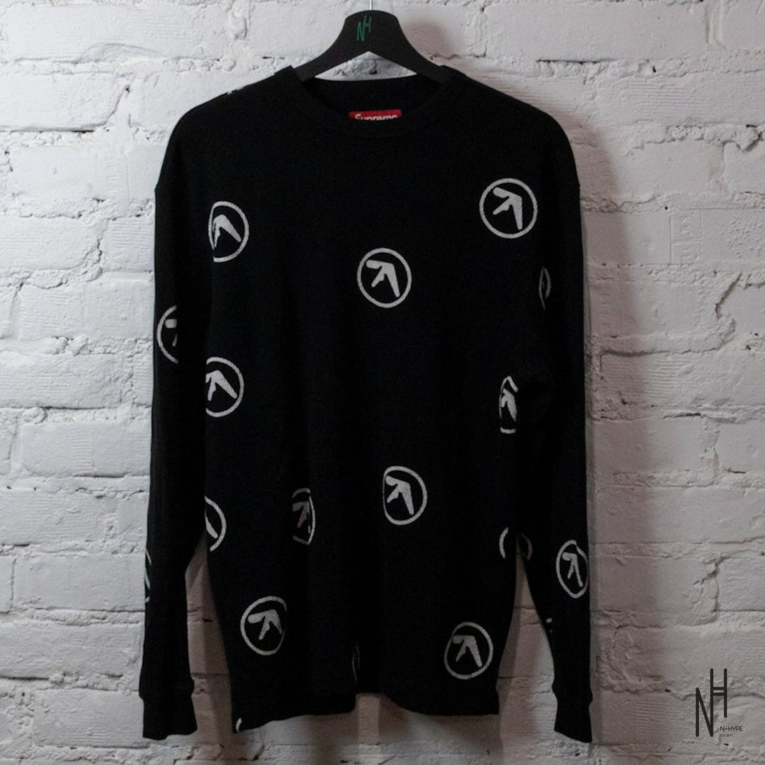 Supreme/Aphex Twin Thermal long sleeve black N-Hype