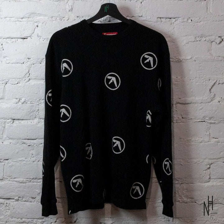 Supreme/Aphex Twin Thermal long sleeve black N-Hype