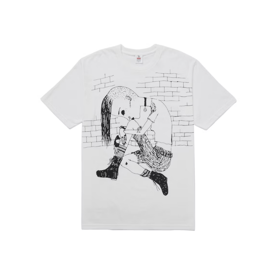 Supreme Y's by Yohji Yamamoto Thinker Tee White | N-Hype Supreme Y's by Yohji Yamamoto Thinker Tee White | N-Hype