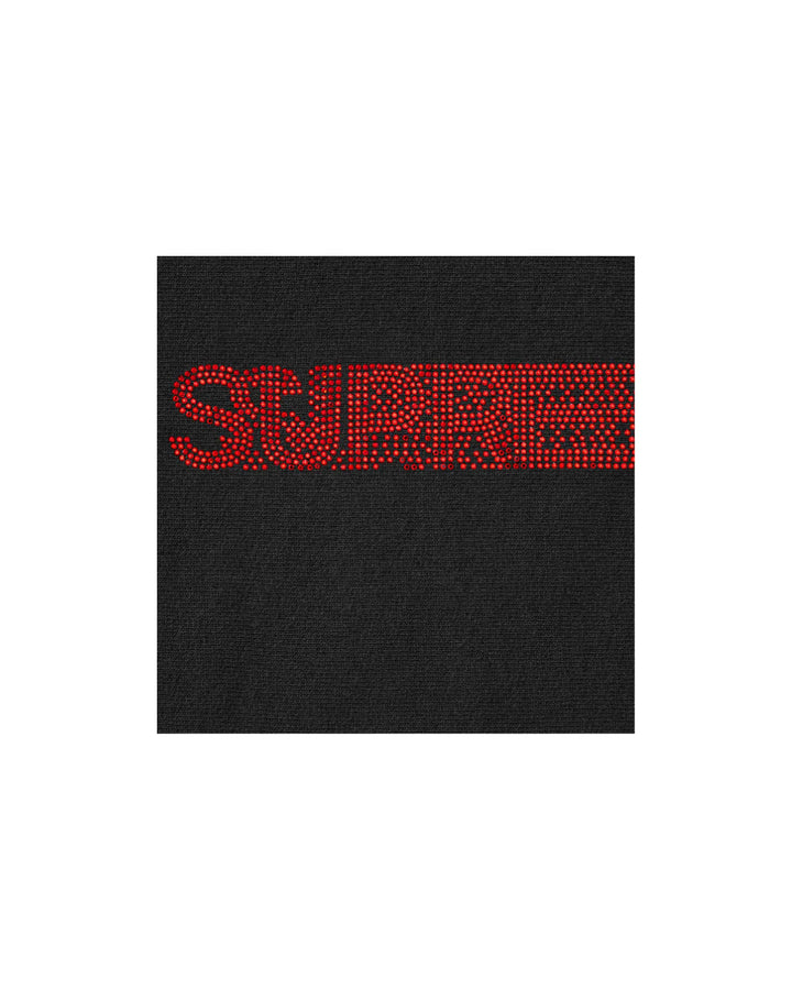 Supreme Swarovski Motion Logo Hooded Sweatshirt Black