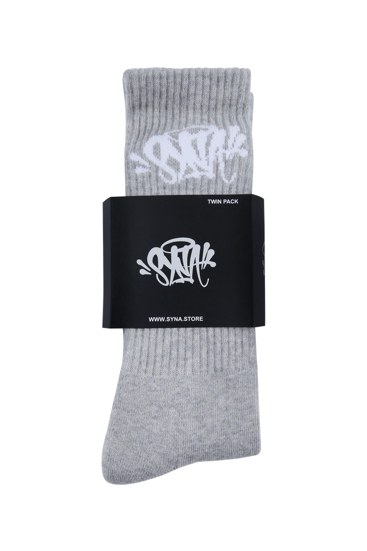 SYNA 2 PACK SOCK - GREY/WHITE skarpetki męskie Adidas N-Hype