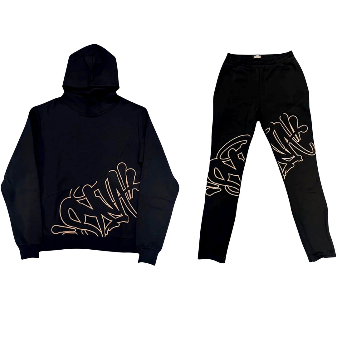 Tracksuit Syna Slice Black/Rose Gold N-Hype sporty zestaw marki Syna w kolorze czarnym i różowym