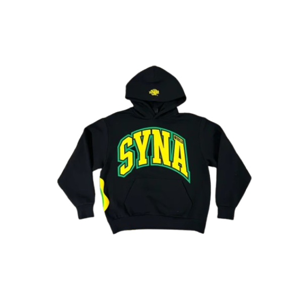 SynaWorld College Tracksuit męski czarny biały N-Hype