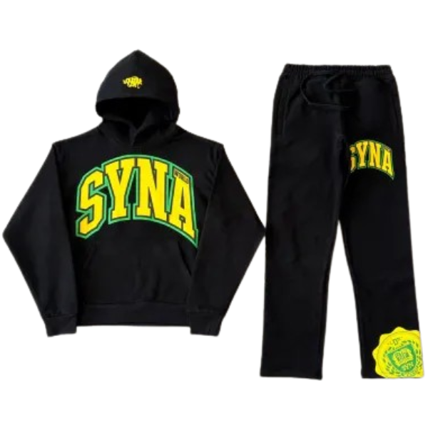 N-Hype SynaWorld College Tracksuit niebieski biały sportowy kompleks.