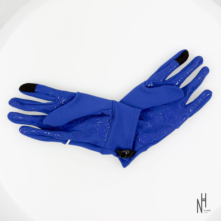 SynaWorld Syn No Trace Gloves niebieskie N-Hype rękawiczki sportowe.