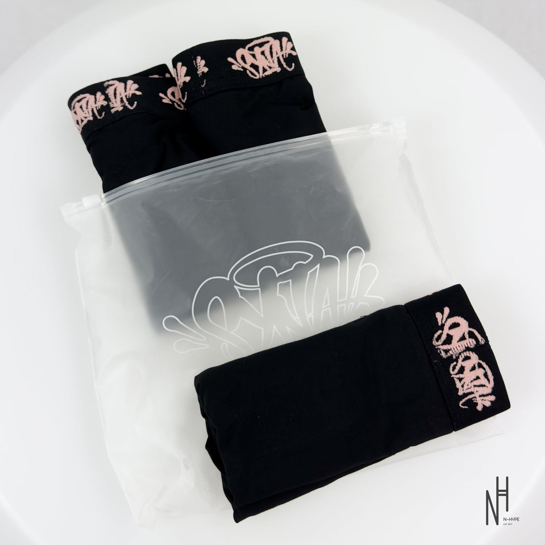 SynaWorld x Central Cee Boxers 3 Pack Black / Golden Rose N-Hype streetwear sklep online