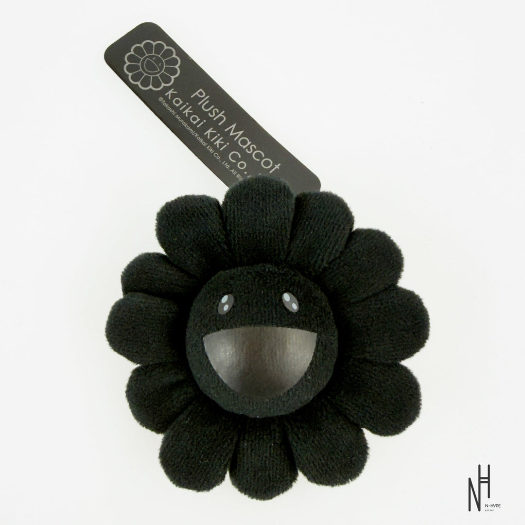 Takashi Murakami Plush Flower Pin Keychain czarny N-Hype