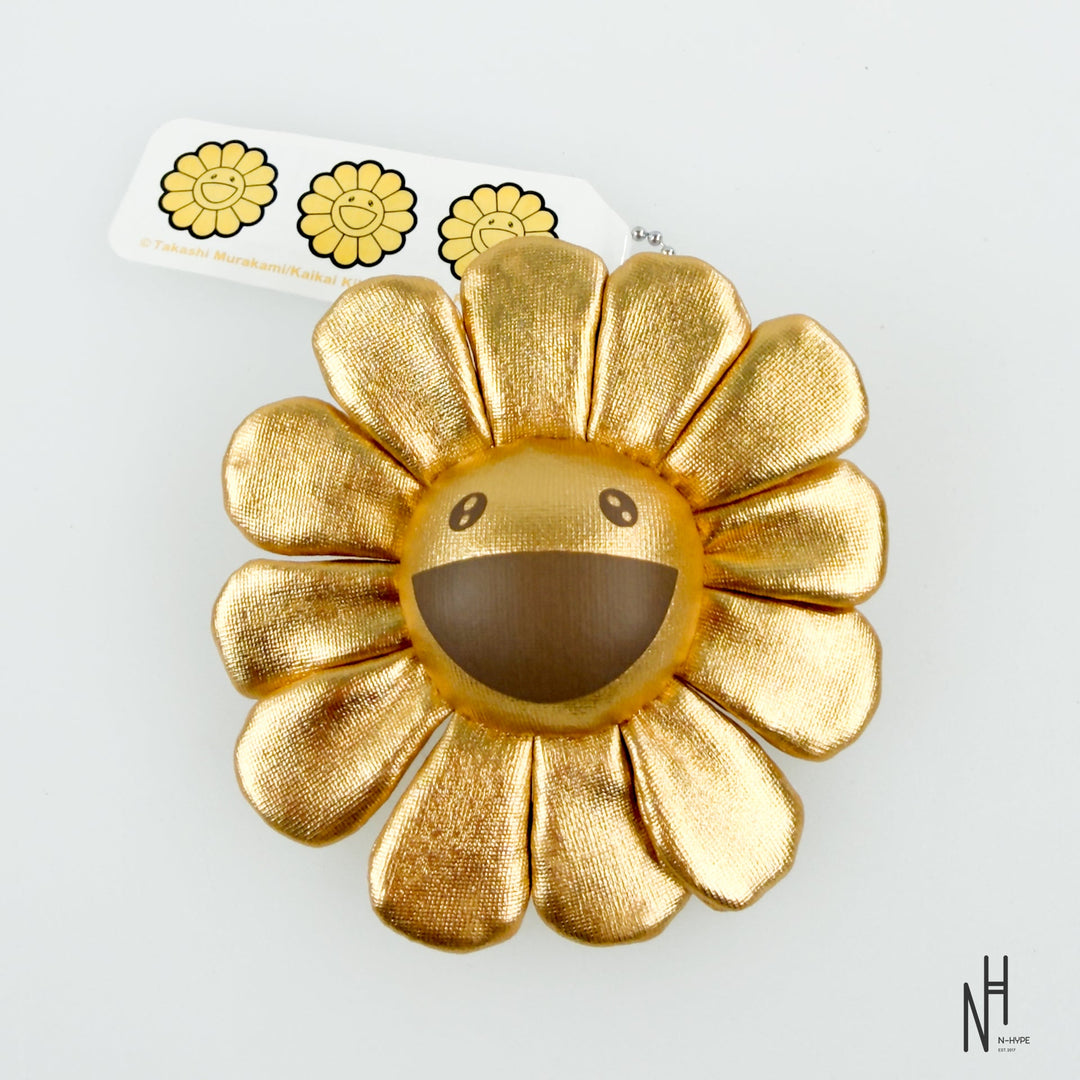 Takashi Murakami Plush Flower Pin Keychain Gold N-Hype.
