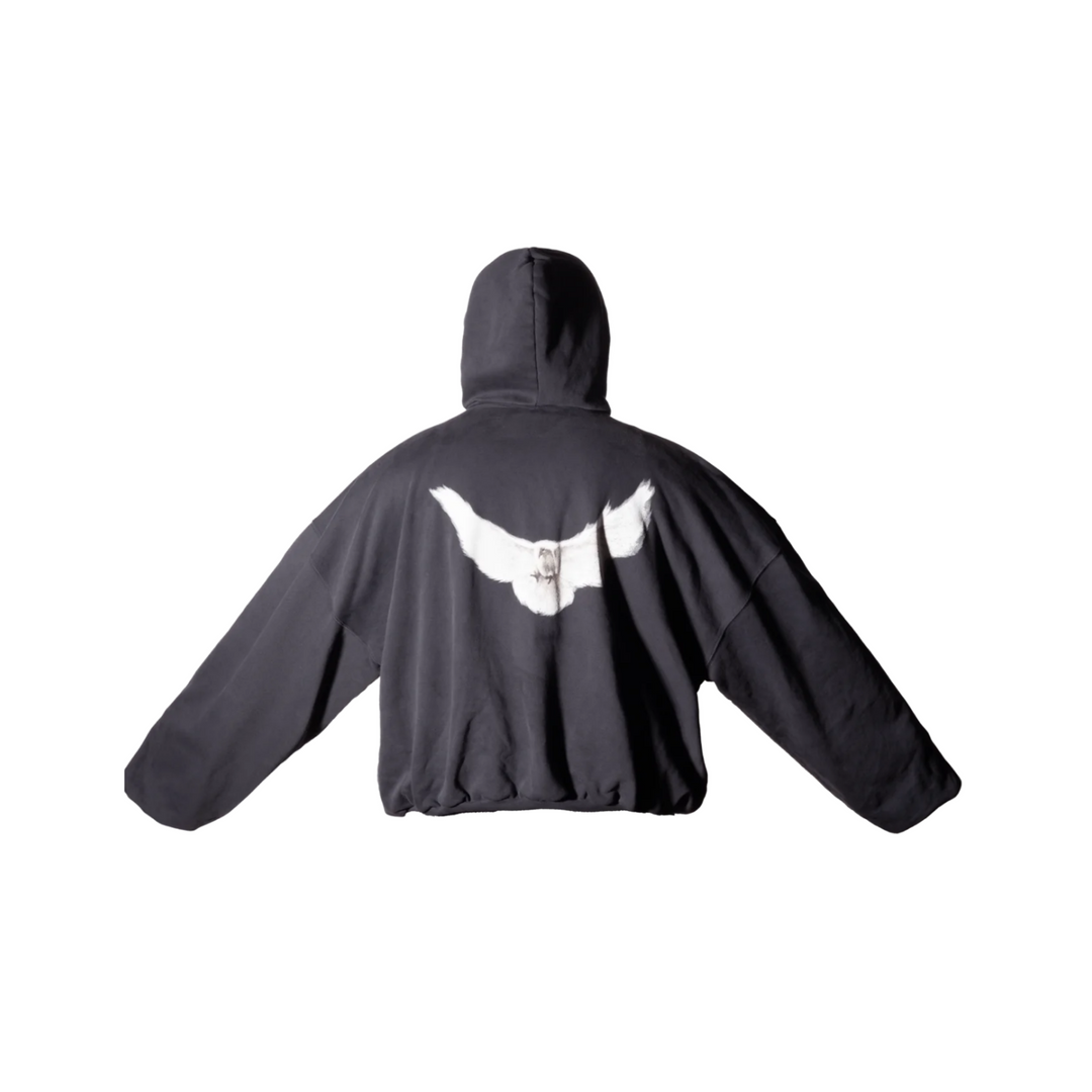 Yeezy Gap Engineered by Balenciaga Dove Hoodie Washed Black Los Angeles Archives