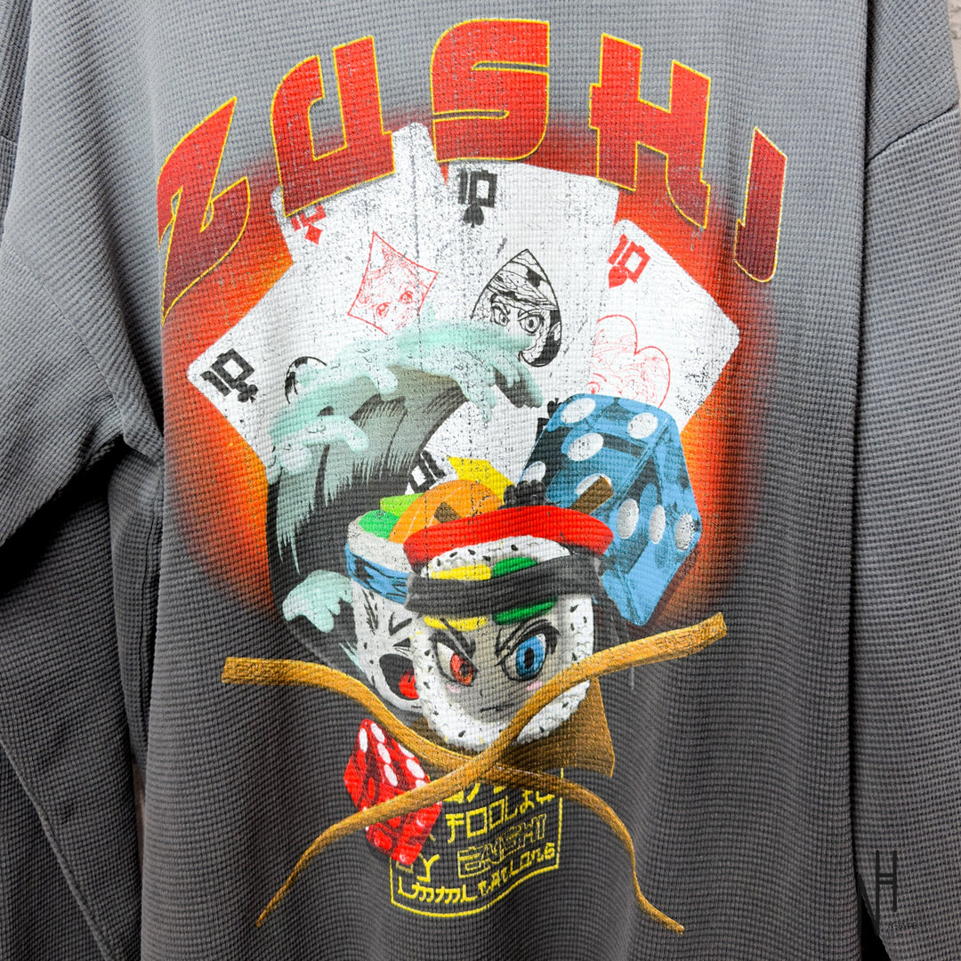 The Ten Co. Zushi Samurai Long Sleeve Black N-Hype koszulka męska streetwear