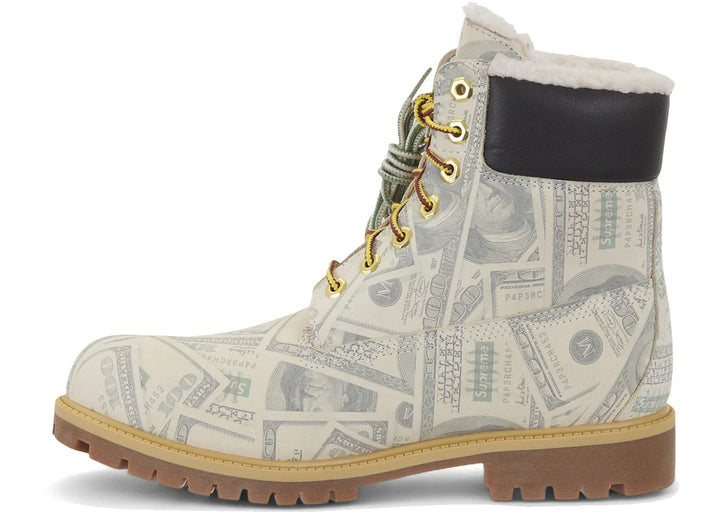 Timberland 6" Premium Waterproof Boot Supreme x MM6 Maison Margiela $100 Bills - Zielony - N-Hype