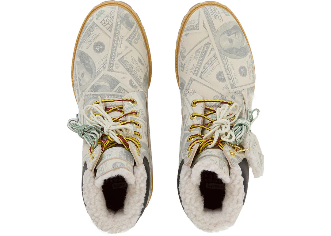 Timberland 6" Premium Waterproof Boot Supreme x MM6 Maison Margiela $100 Bills - Zielony - N-Hype