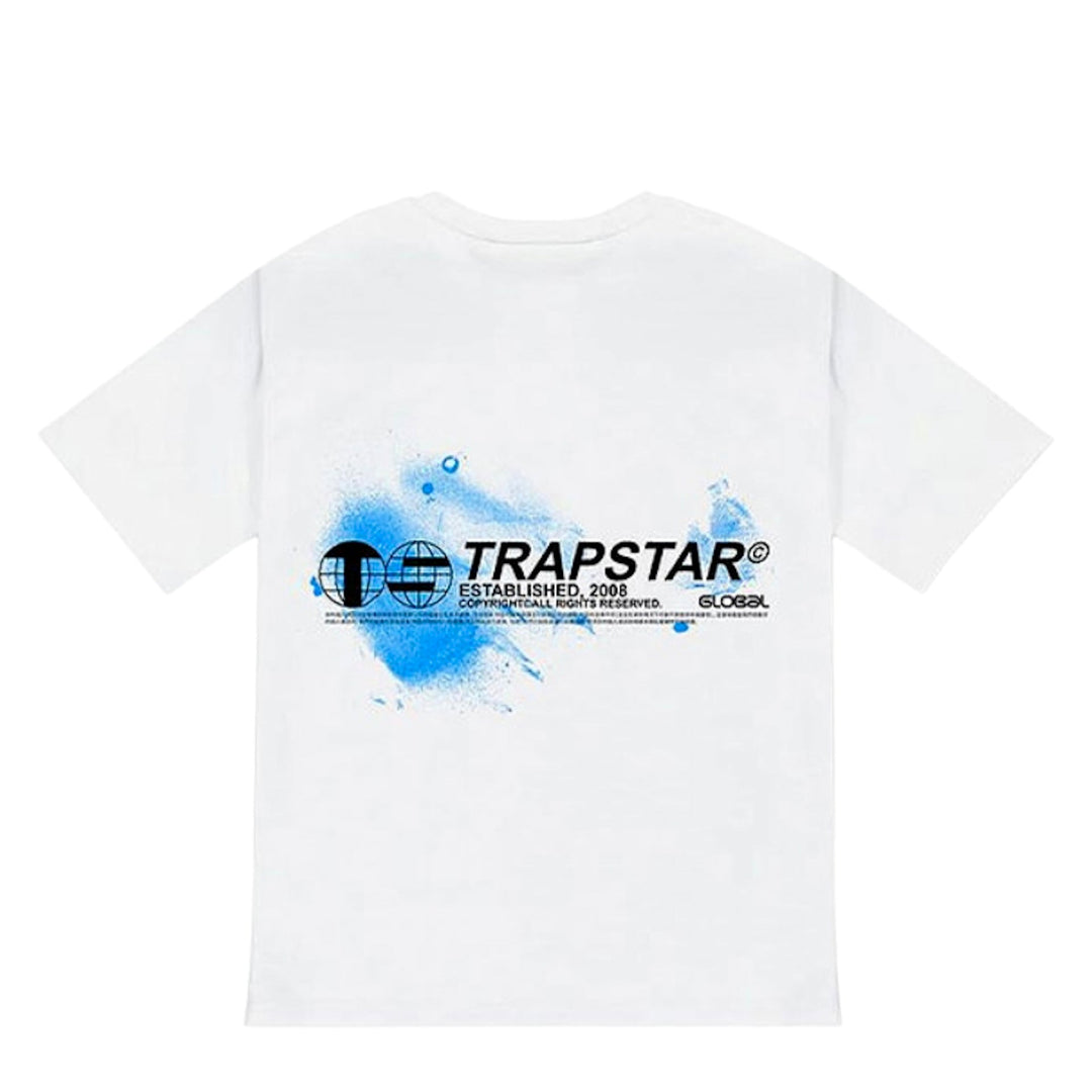 Trapstar Global Distribution Tee biała niebieska N-Hype.