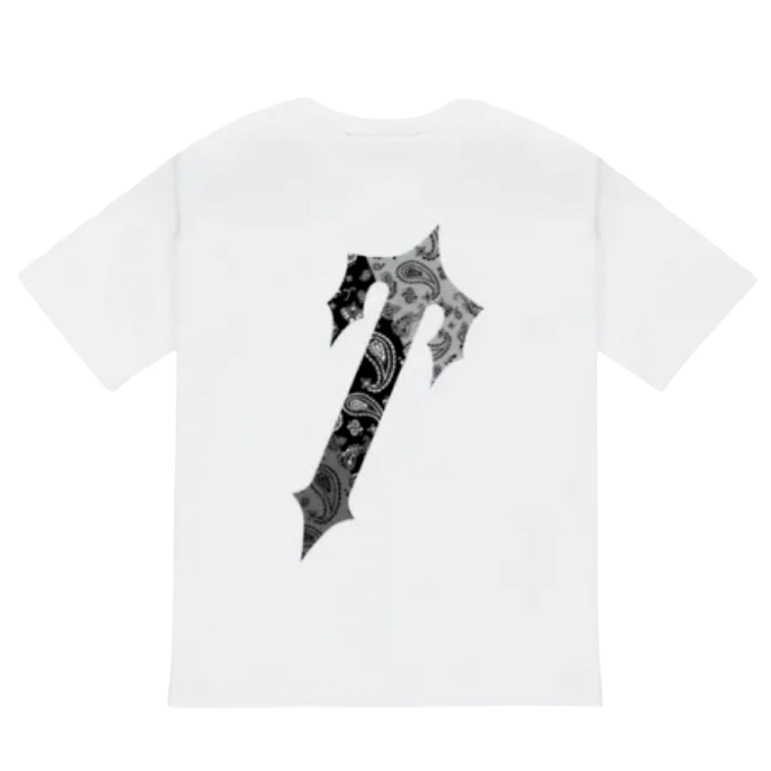 Trapstar Paisley Decode Monochrome Tee White T-shirt N-Hype