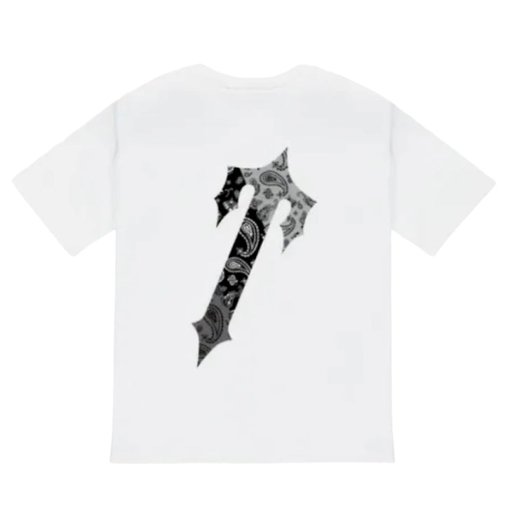 Trapstar Paisley Decode Monochrome Tee White T-shirt N-Hype