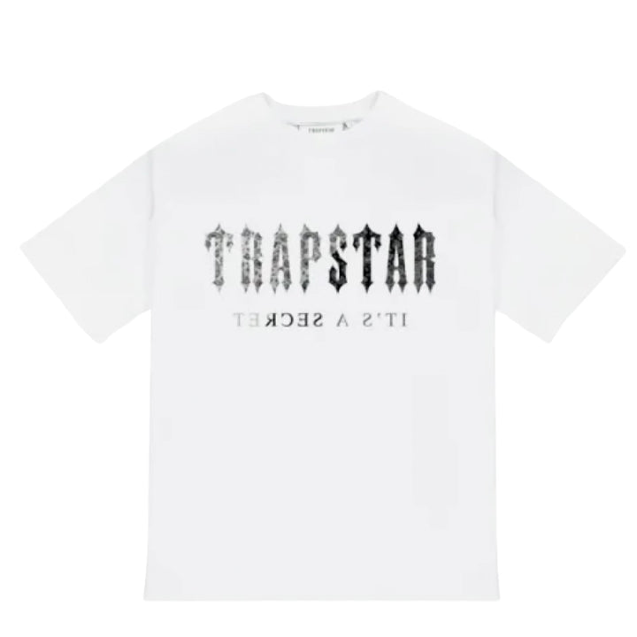 Trapstar Paisley Decode Monochrome Tee White koszulka męska N-Hype