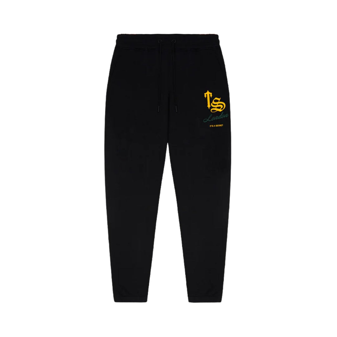 Trapstar TS Varsity Tracksuit Black męski N-Hype sweatshirt i spodnie sportowe.