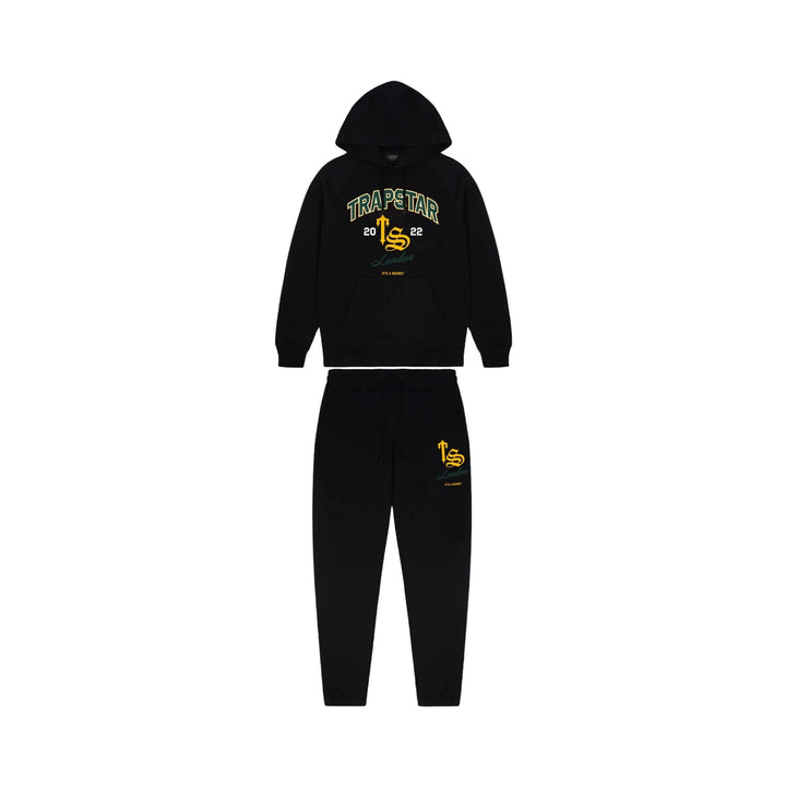 Trapstar TS Varsity Tracksuit Black N-Hype streetwear tracksuit men's black.