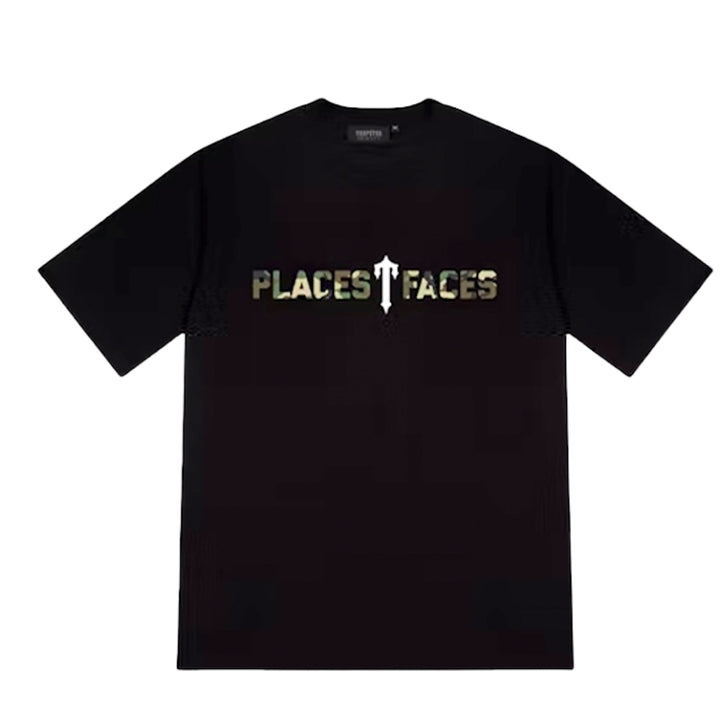 Trapstar x Places + Faces 2.0 Tee Black koszulka męska N-Hype