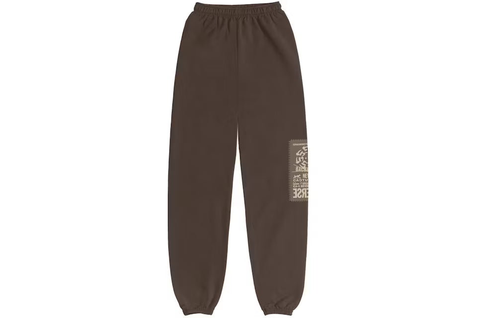 Travis Scott CJ Flare Sweatpants Brown N-Hype streetwear pants
