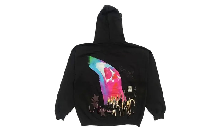 Travis Scott Face Melt Hoodie czarny N-Hype