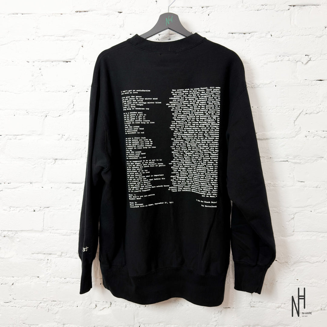 UNDERCOVER Jun Takahashi Crewneck Black sweatshirt N-Hype streetwear store.