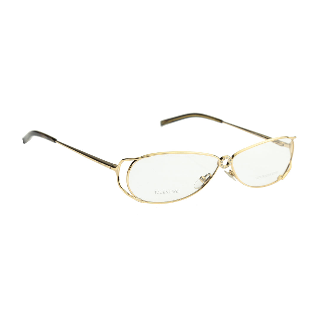 Valentino 90s Crystals V5321 profil złotych oprawek