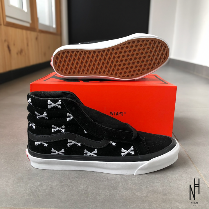 Vans Sk8-Hi WTAPS Bones Black high top sneakers N-Hype.