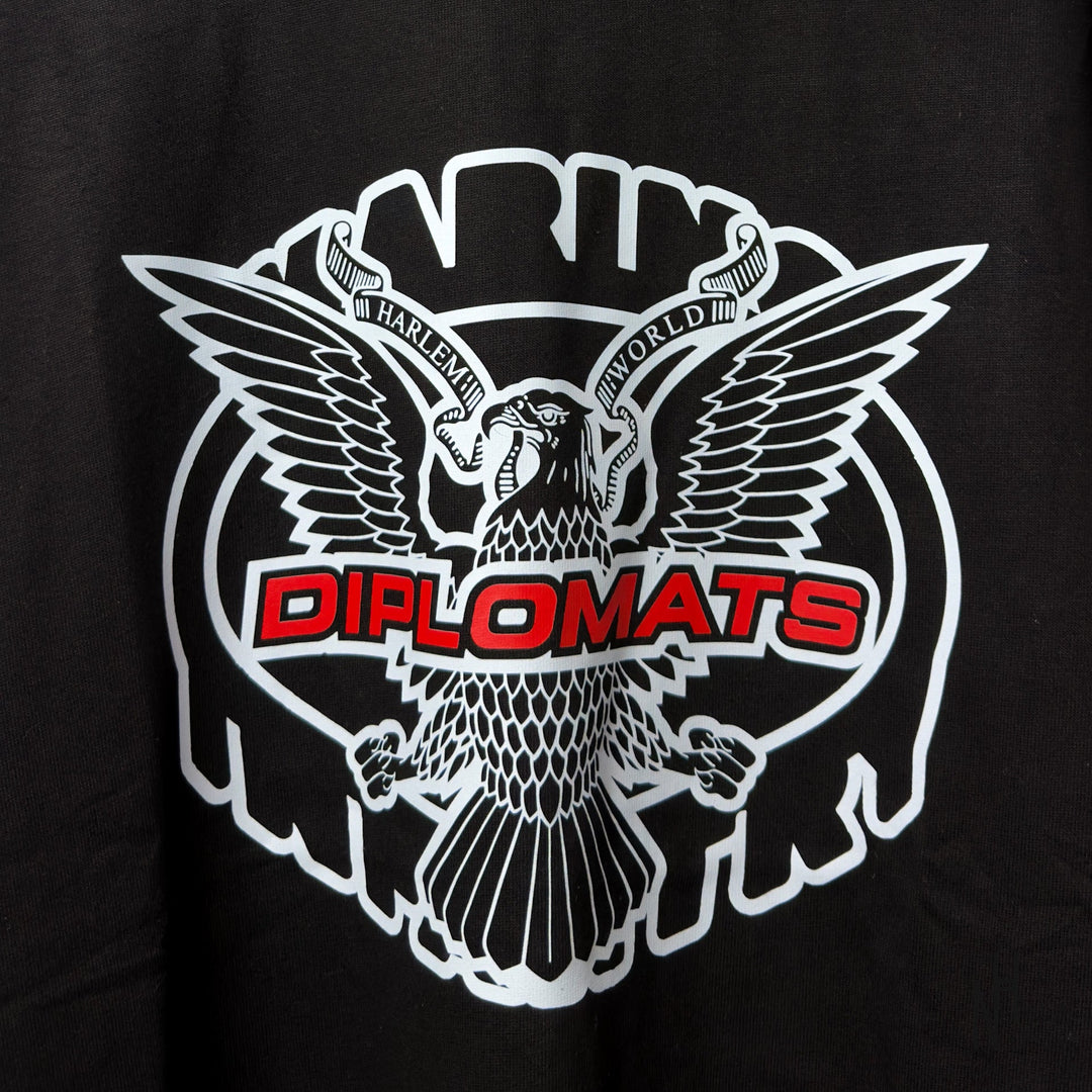 Vintage Diplomats Harlem World T-Shirt 'Black' N-Hype streetwear koszulka czarna.