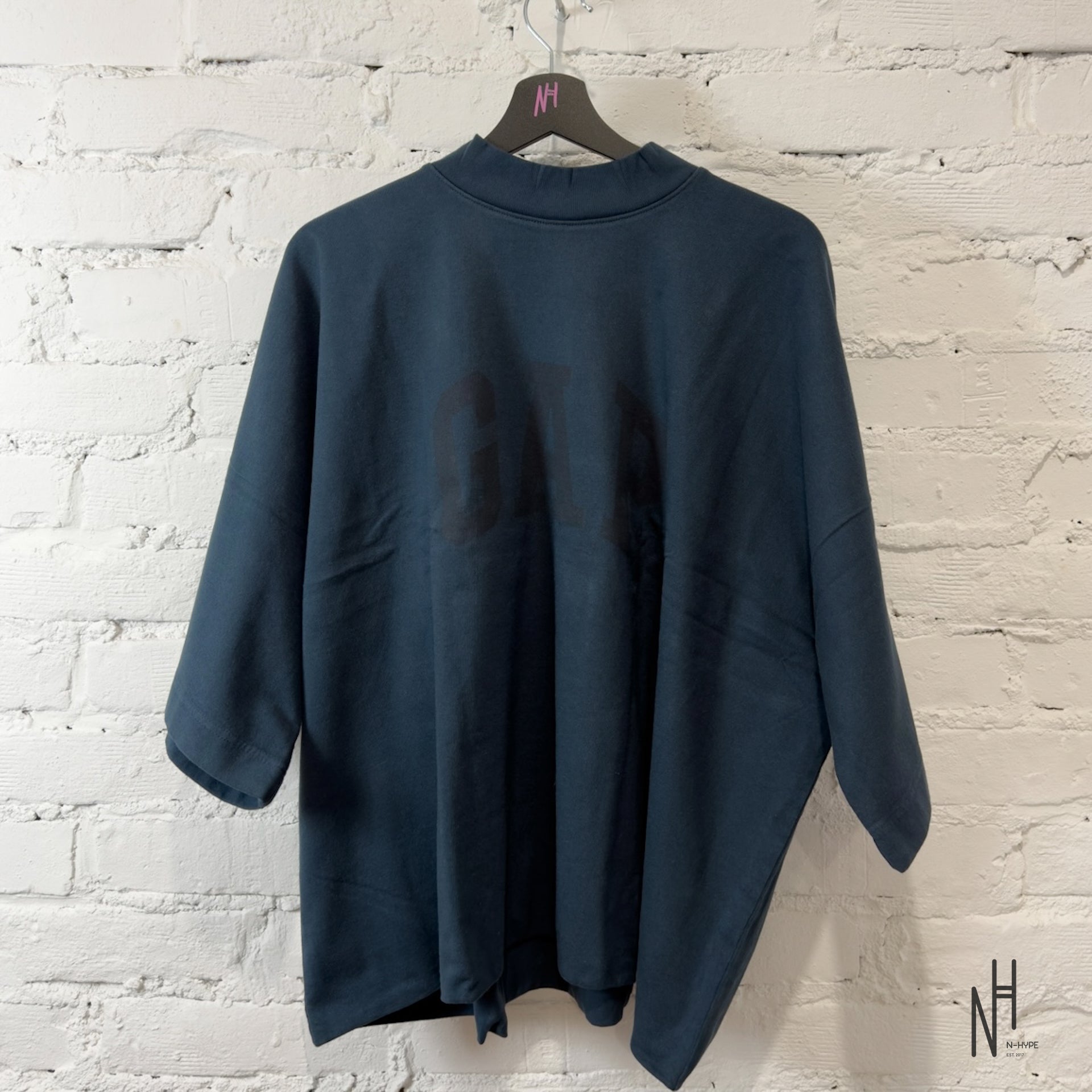 Yeezy Gap Dove No Seam Tee Dark Blue – Minimalist Yeezy Tee | N-Hype