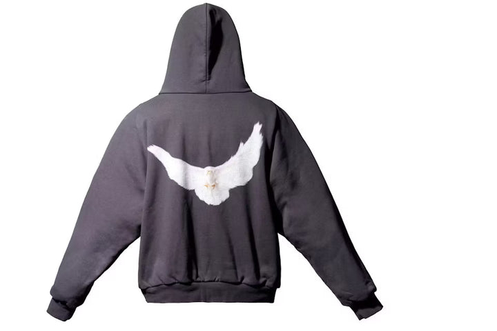 Yeezy Gap Dove Shrunken Hoodie Black N-Hype streetwear hoodie.