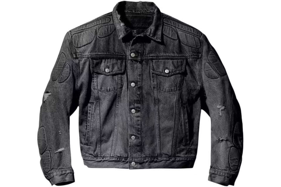 Yeezy Gap Engineered by Balenciaga Padded Denim Jacket Grey Wash N-Hype.