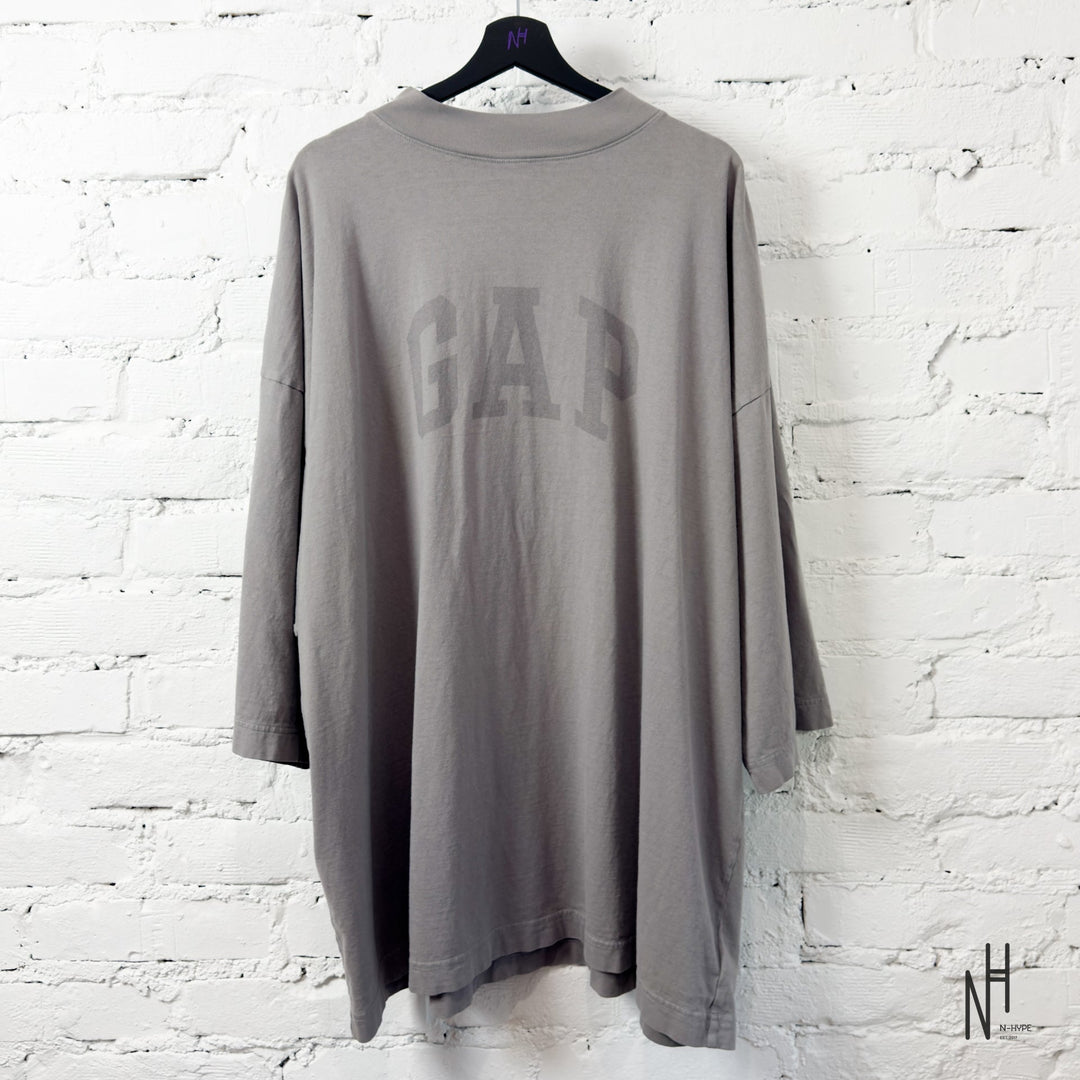 Yeezy Gap Engineered by Balenciaga T-Shirt 3/4 Light Grey N-Hype streetwear koszulka męska