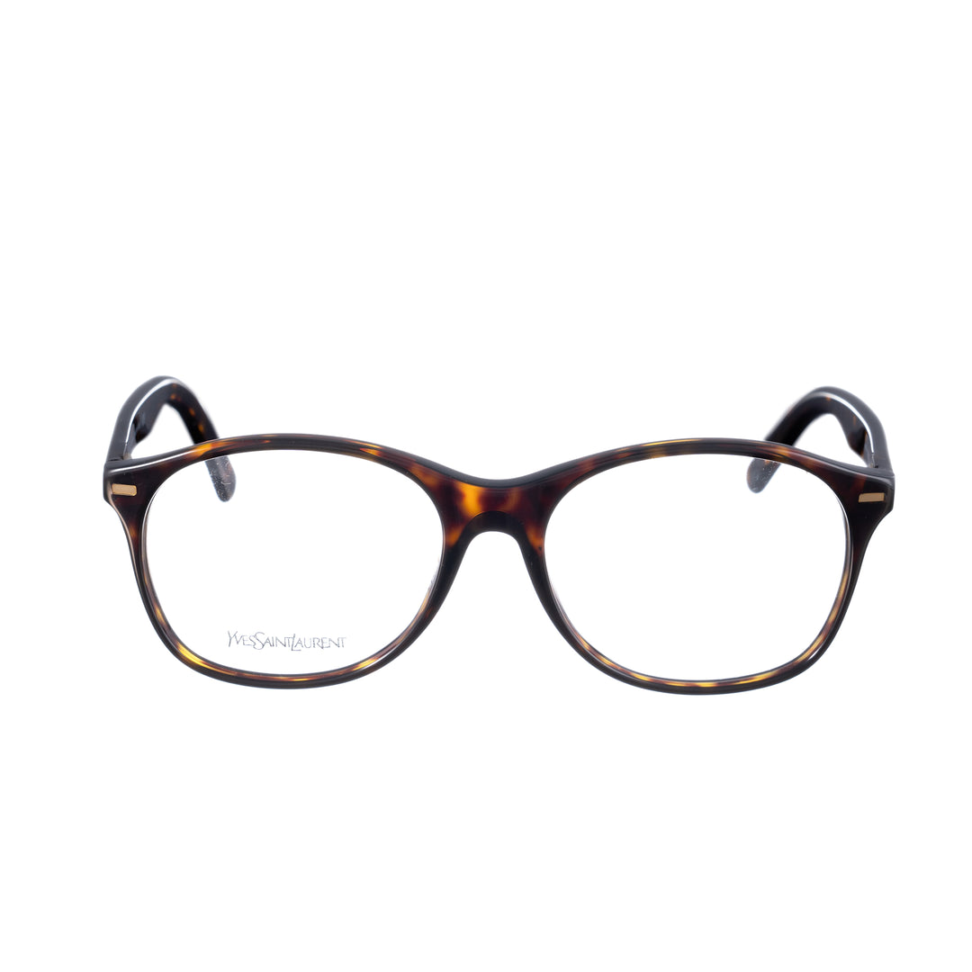 Yves Saint Laurent 00s Oversized Nerd Havana duże okulary w kolorze havana