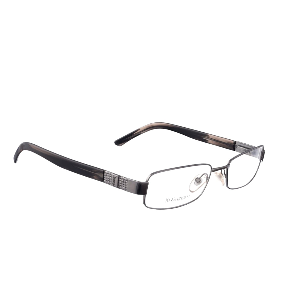 Yves Saint Laurent 00s Silver Dark Chrome profil metalowych oprawek