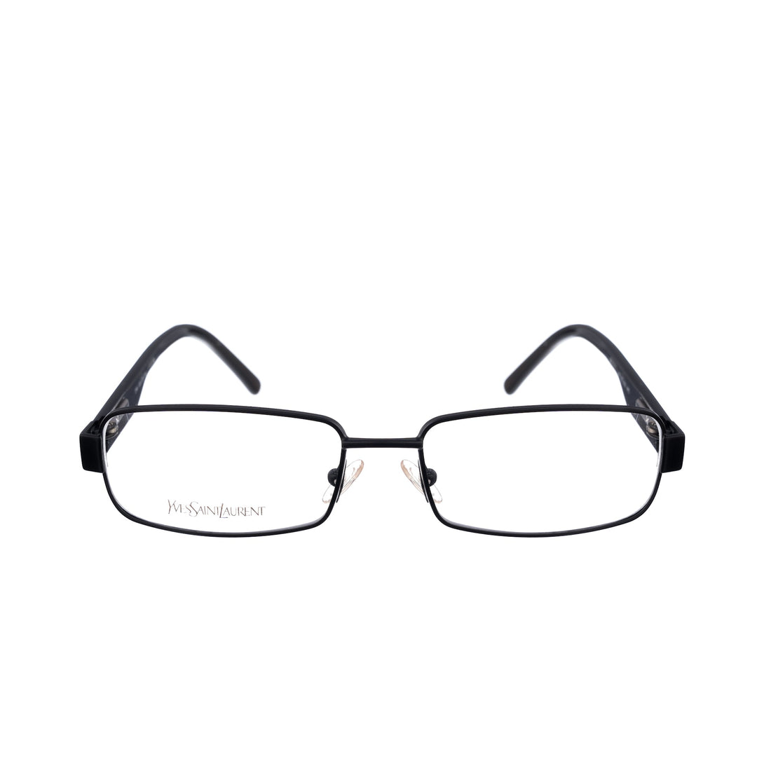 Yves Saint Laurent 90s Black Shiny & Matte Plastic Glasses