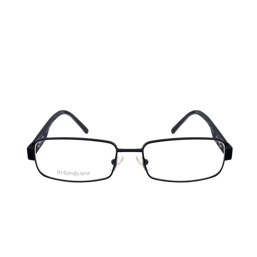 Yves Saint Laurent 90s Black Shiny & Matte Plastic Glasses