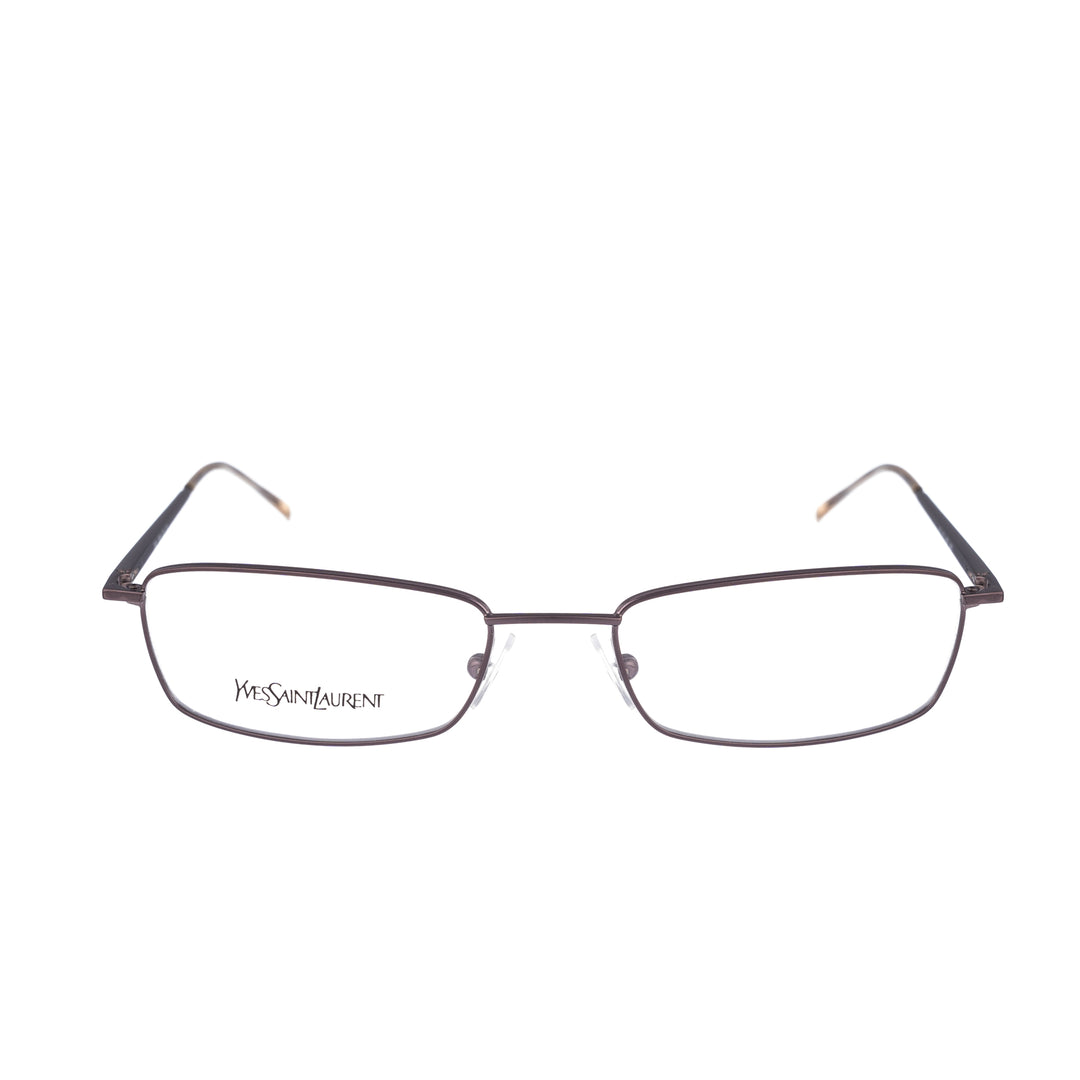 Yves Saint Laurent 90s Wire Metallic Brown metalowe brązowe oprawki