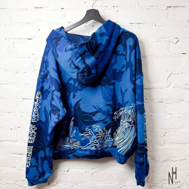 The Ten Co. Zushi Blue Camo Zip Hoodie Limited Edition N-Hype.