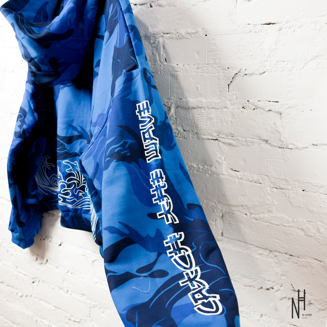 The Ten Co. Zushi Blue Camo Zip Hoodie Limited Edition N-Hype