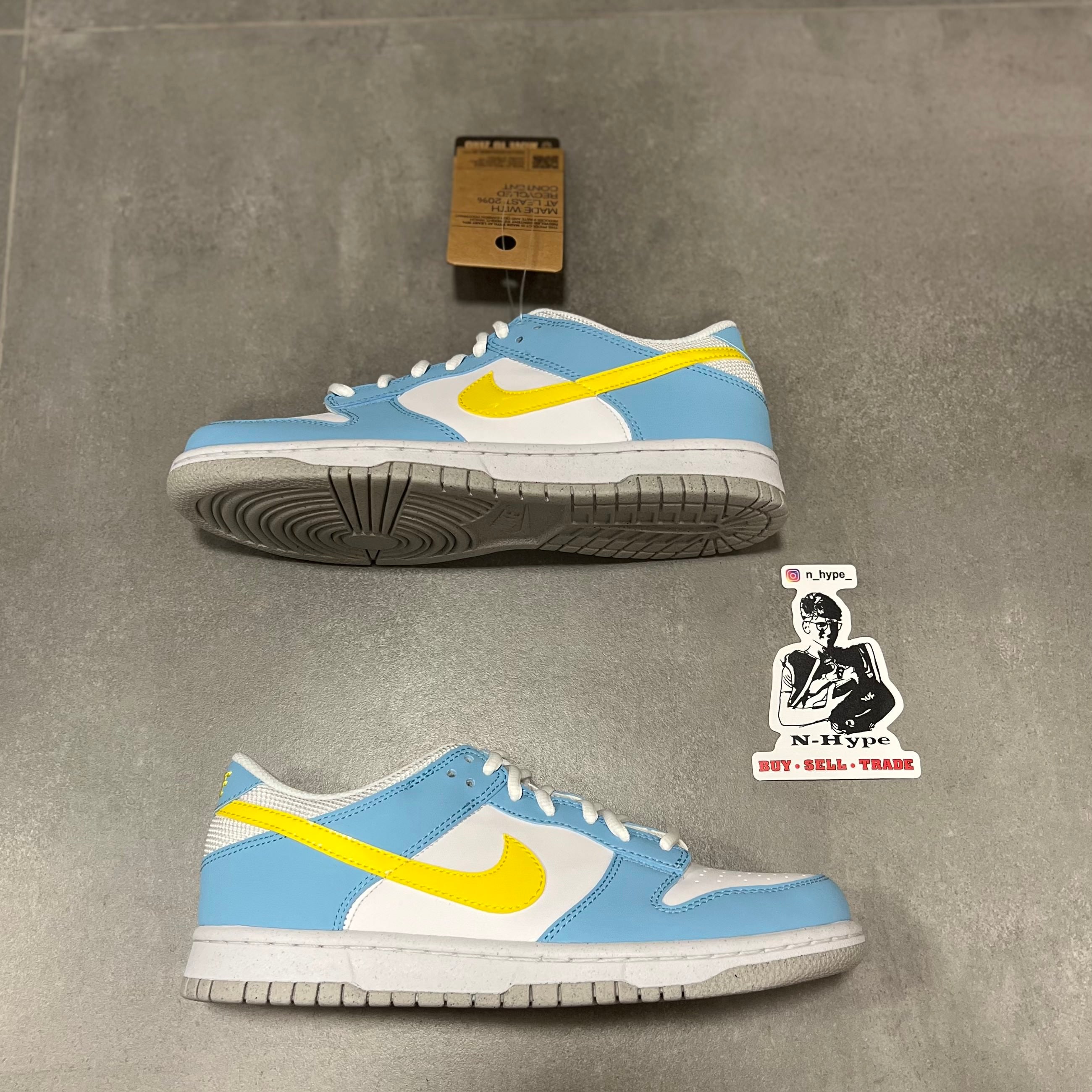 Nike ID Air Max 1 Premium Blue Yellow Homer high quality Simpson Inspired Sneaker 433213-997