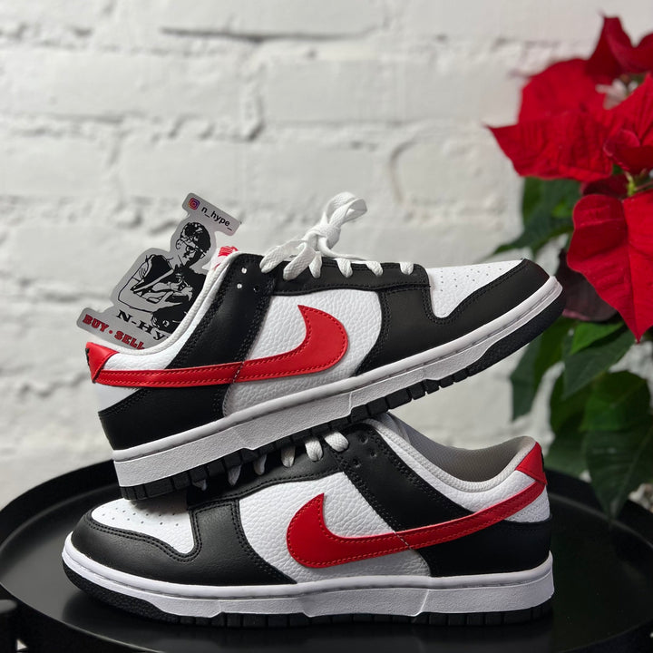 Nike Dunk Low Retro Red Swoosh Panda