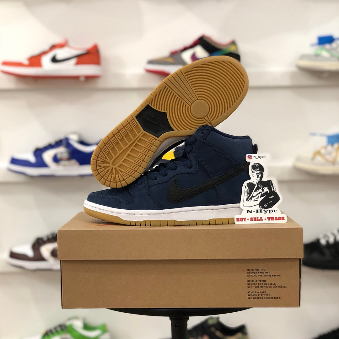 Midnight Navy Orange Label Dunk High Nike Dunk SB High Orange