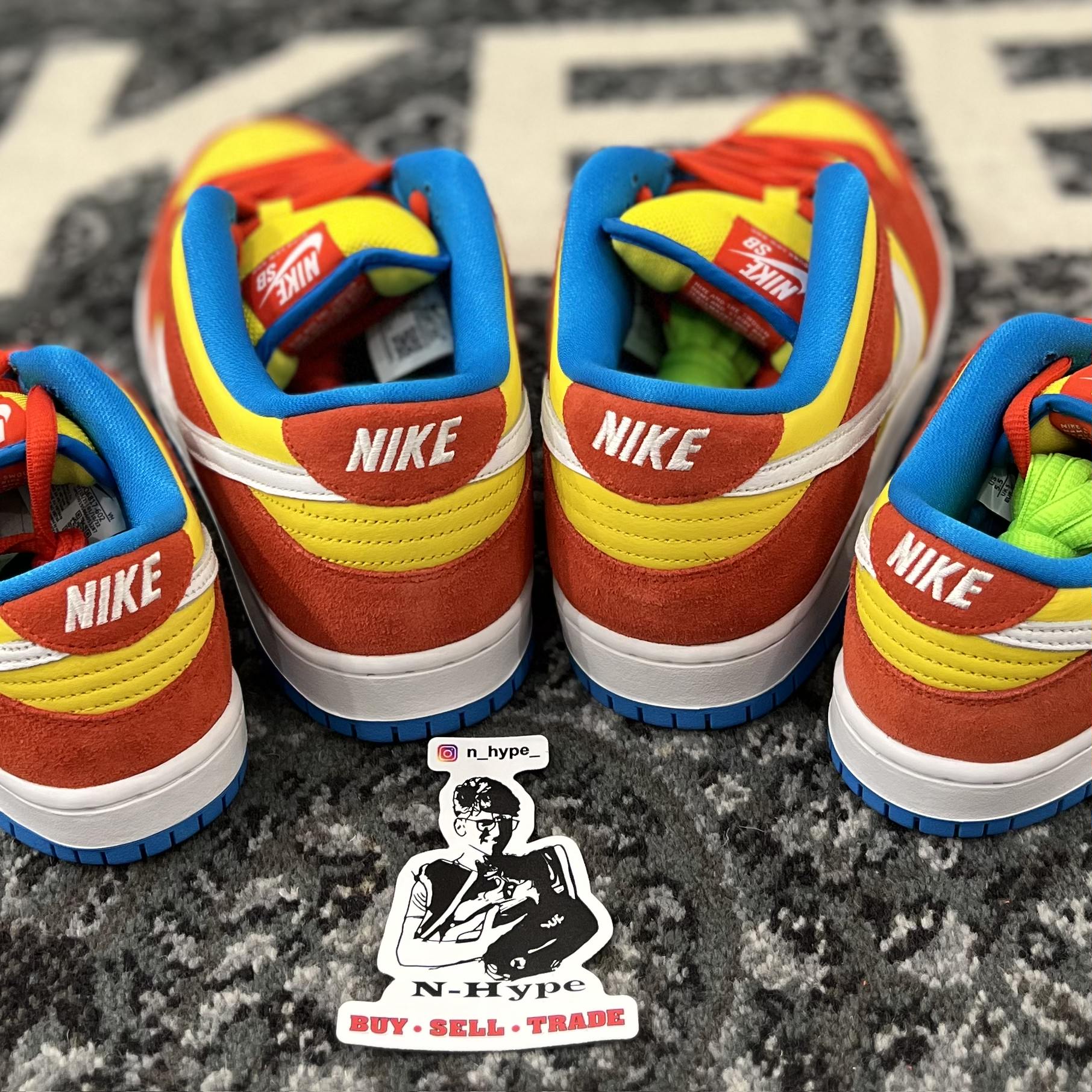 Nike SB Dunk Low Pro Bart Simpson Men's - BQ6817-602 - US